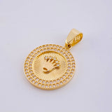Dije Corona Circular 3.45gr / 2.8cm / Oro Amarillo 18K ©