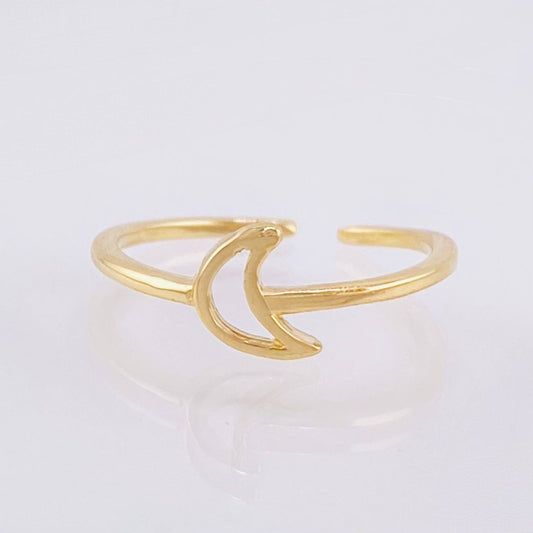 Anillo Luna 1gr / T3 3/4 / Oro Amarillo 18K *