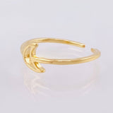 Anillo Luna 1gr / T3 3/4 / Oro Amarillo 18K *