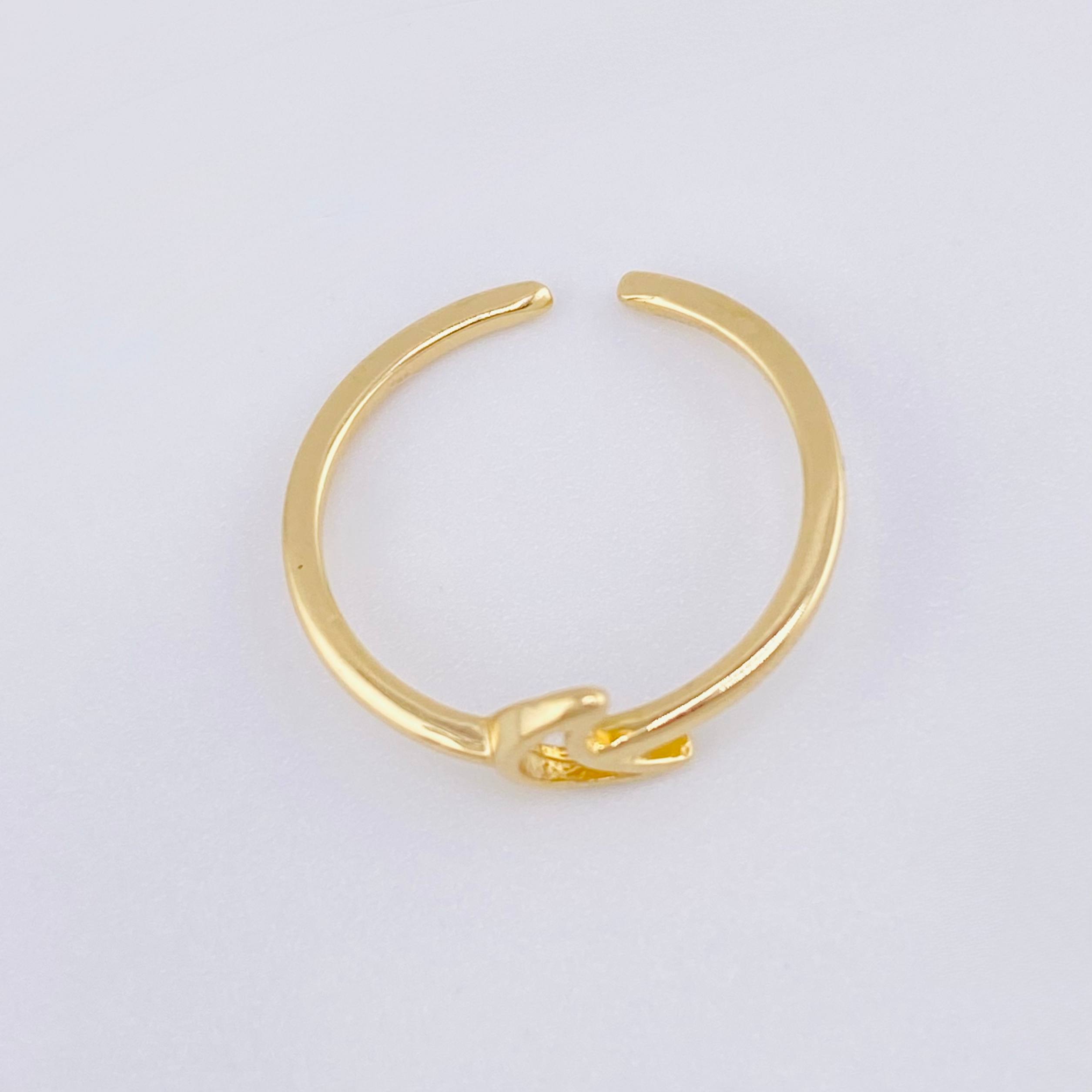 Anillo Luna 1gr / T3 3/4 / Oro Amarillo 18K *