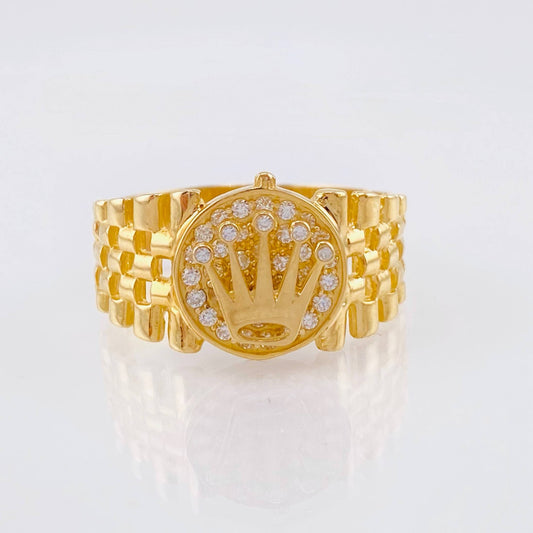 Anillo Correa Corona 5.5gr / T10 1/2 / Oro Amarillo 18K *