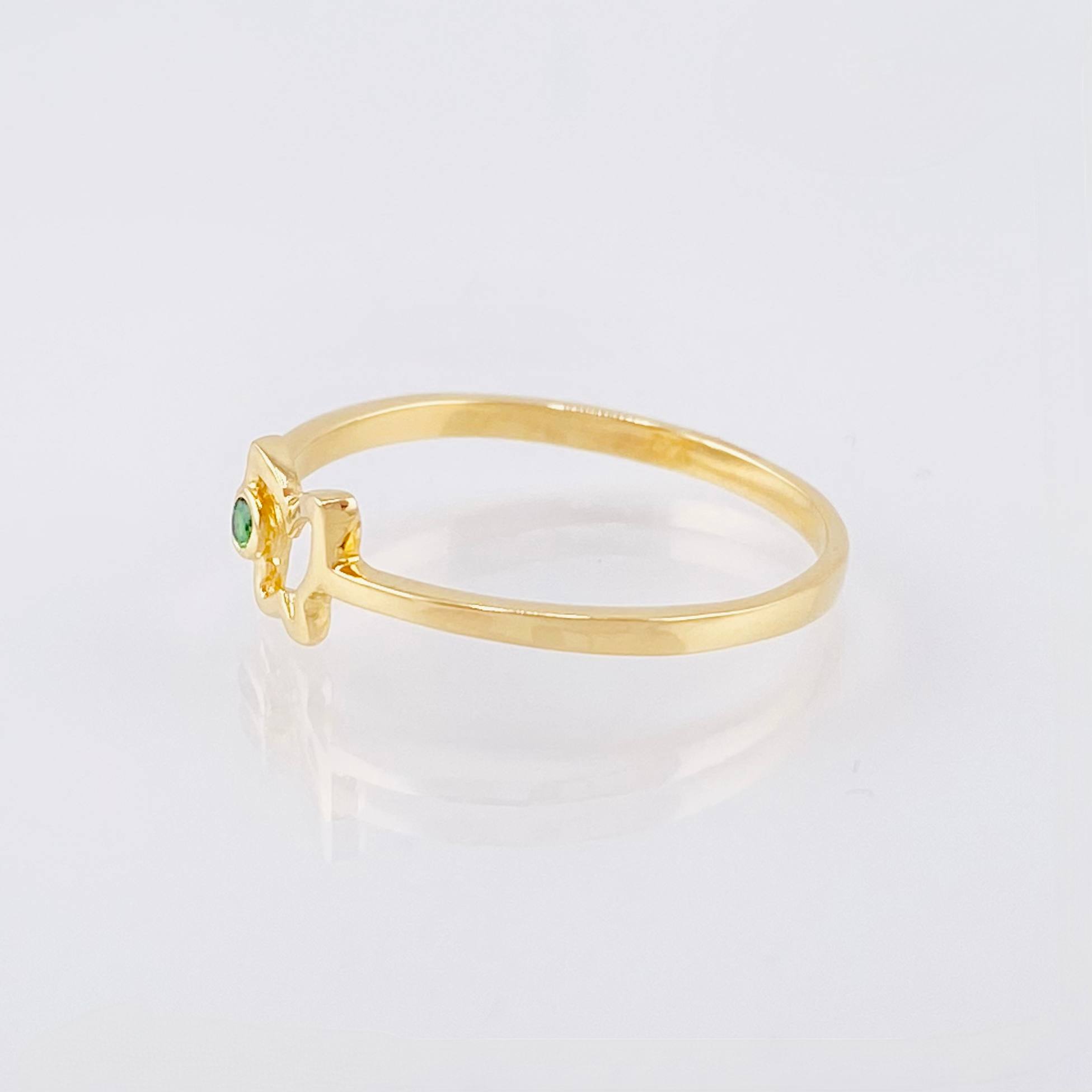 Anillo Mariposa Silueta 1.45gr / T8 / Oro Amarillo 18K