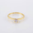 Anillo Solitario 1.95gr / T5 1/4 / Oro Amarillo 18K