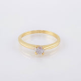 Anillo Solitario 1.95gr / T5 1/4 / Oro Amarillo 18K