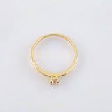 Anillo Solitario 1.95gr / T5 1/4 / Oro Amarillo 18K