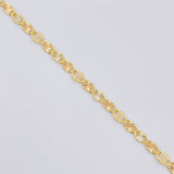Cadena Escalera Plana Diamantada 2.5 g / 49.9 cm / 2.2 mm Tres Oros 18K