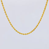 Cadena Lazo 2.85g / 50cm / 2.2mm Oro Amarillo 18K