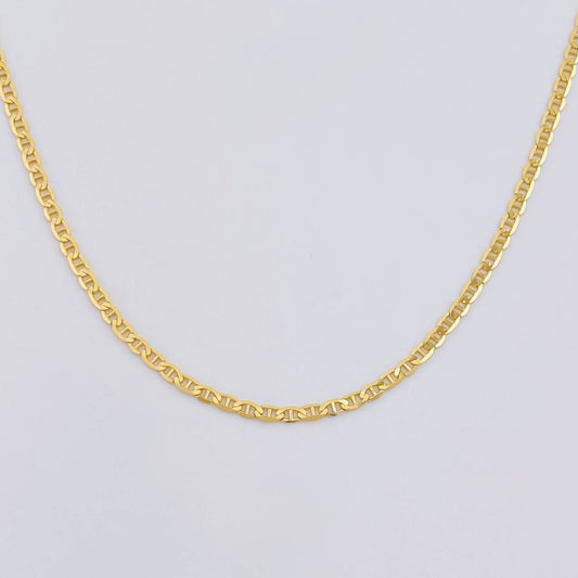 Cadena Escalera Plana 4.1 g / 50 cm / 2.2 mm Oro Amarillo 18K