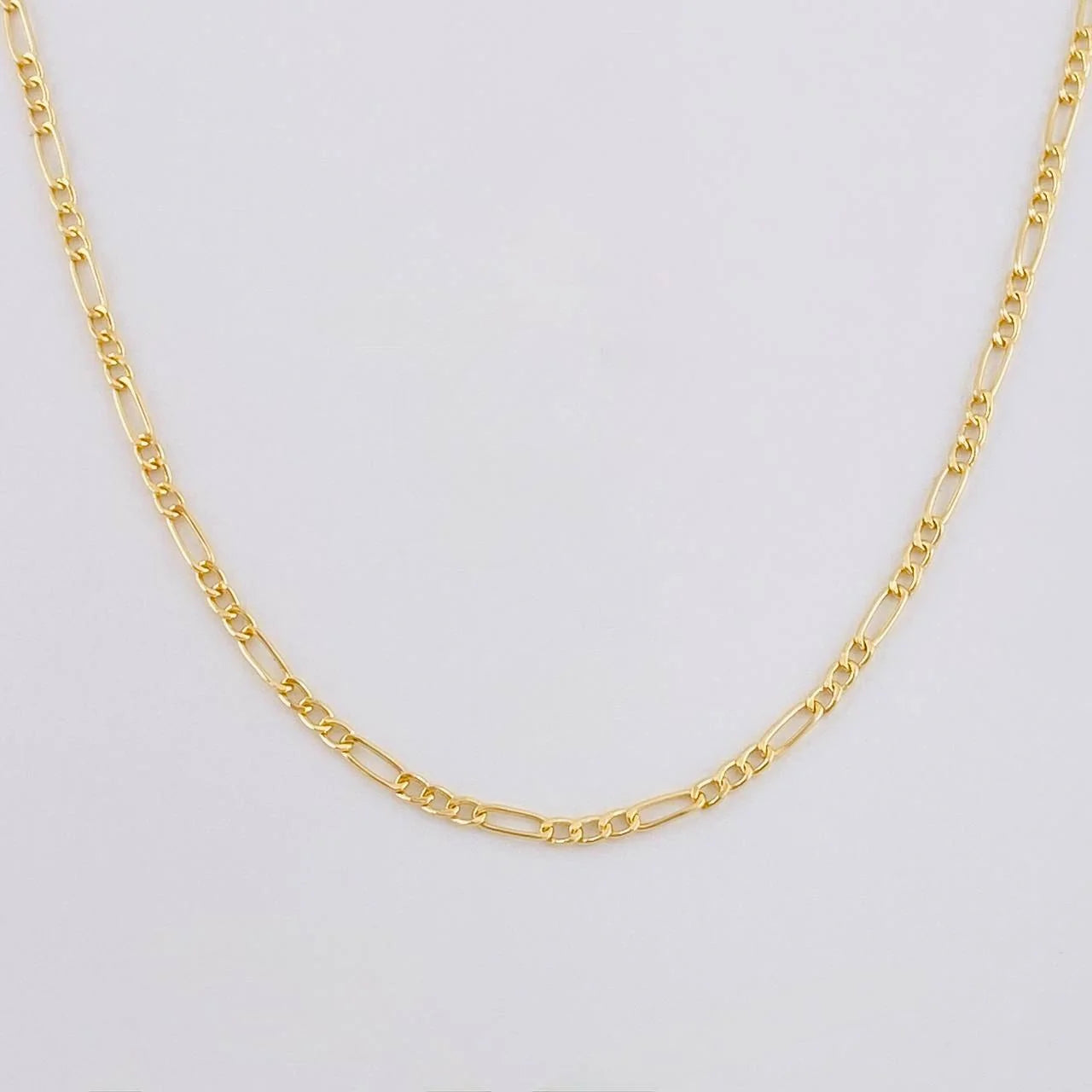 Cadena Figaro 2.15g / 60cm / 2.3mm Oro Amarillo 18K