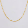 Cadena Figaro 2.15g / 60cm / 2.3mm Oro Amarillo 18K