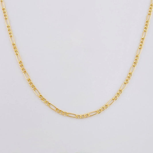 Cadena Figaro 2.15g / 60cm / 2.3mm Oro Amarillo 18K