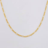 Cadena Figaro 2.2g / 60cm / 2.7mm Oro Amarillo 18K