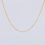 Cadena Figaro 2.15g / 60cm / 2.3mm Oro Amarillo 18K