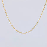 Cadena Figaro 3.05g / 60cm / 2.7mm Oro Amarillo 18K