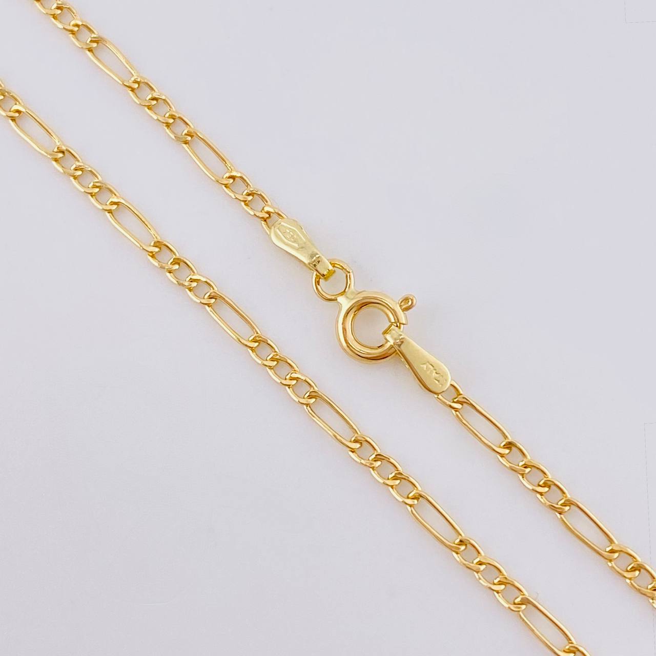 Cadena Figaro 1.35g / 45cm / 1.85mm Oro Amarillo 18K