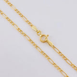 Cadena Figaro 2.15g / 60cm / 2.3mm Oro Amarillo 18K
