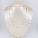 Cadena Escalera Plana 1.75 g / 45 cm / 1.4 mm Oro Amarillo 18K