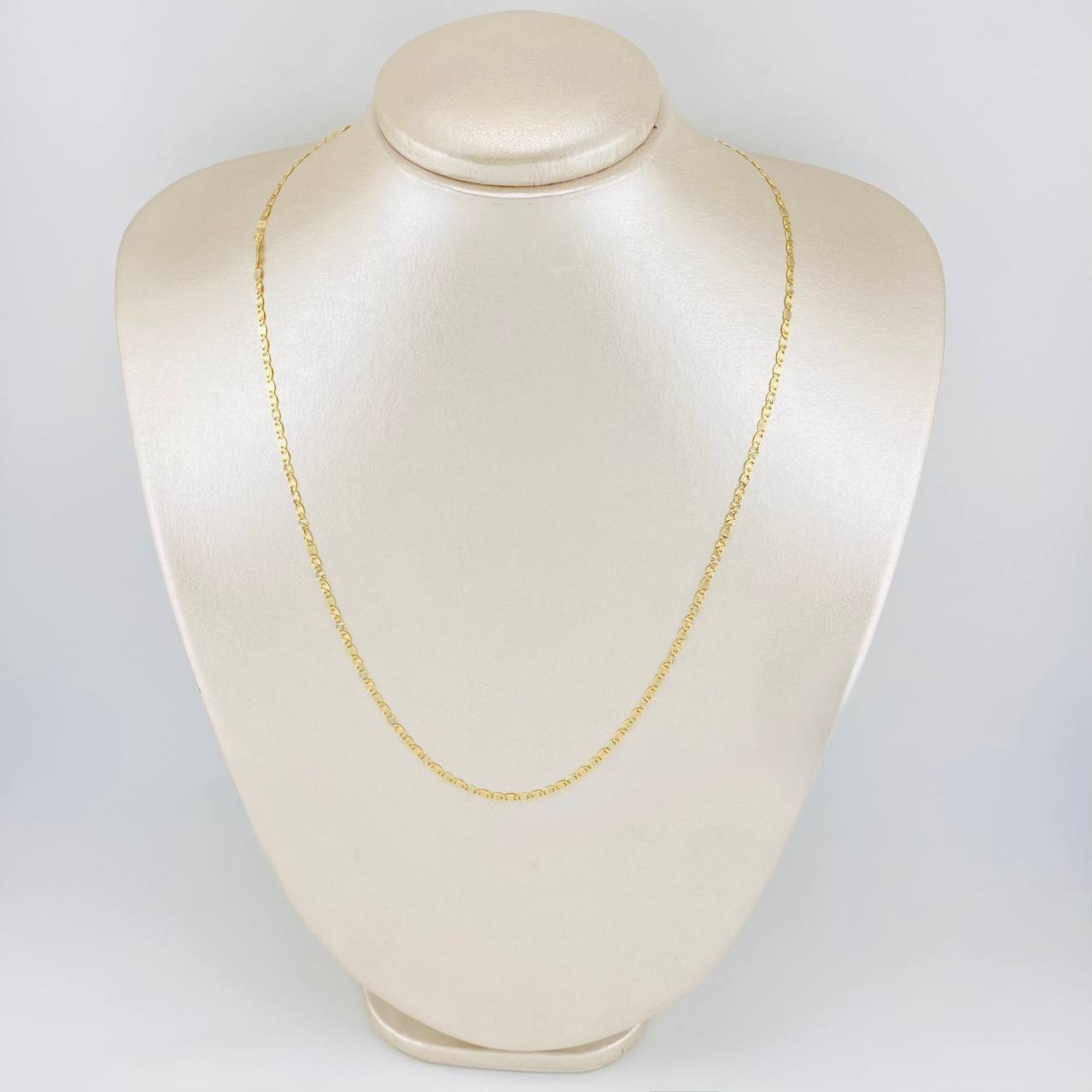 Cadena Figaro 2.2g / 60cm / 2.7mm Oro Amarillo 18K