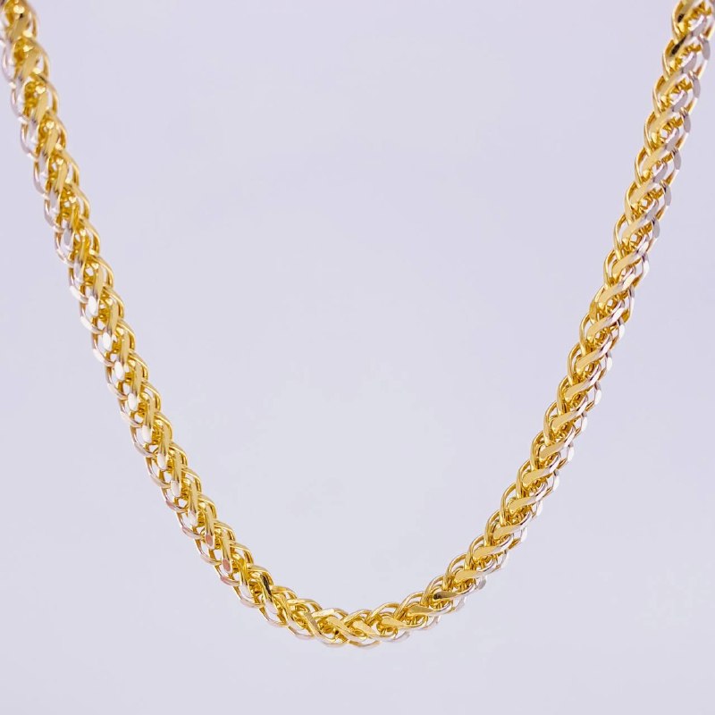 Cadena Franco 19.1 g / 65 cm / 3.5 mm Dos Oros Amarillo Blanco 18K