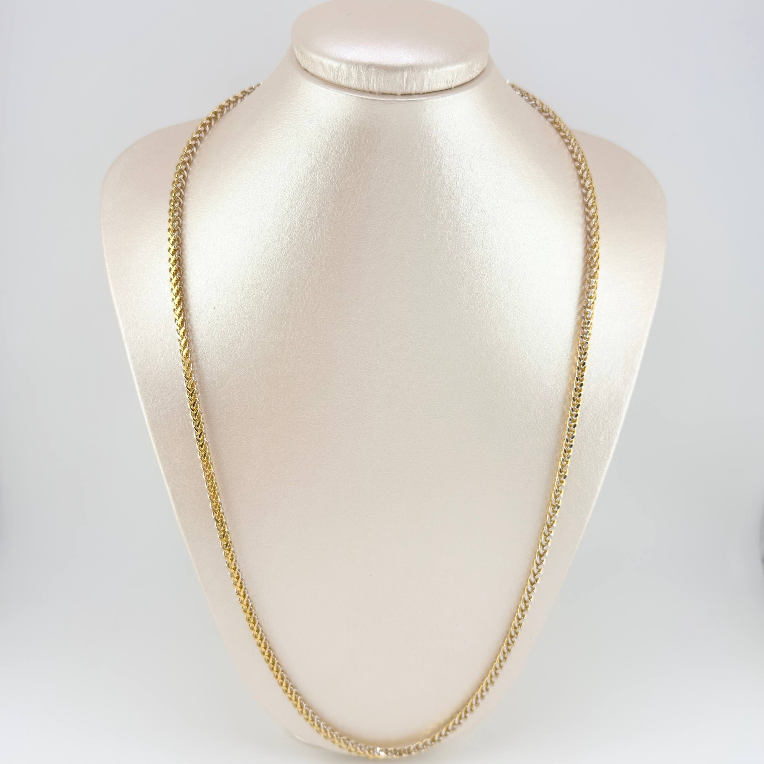 Cadena Franco 19.1 g / 65 cm / 3.5 mm Dos Oros Amarillo Blanco 18K