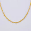 Cadena Morce Trenzada 5.9 g / 50.5 cm / 2.3 mm Dos Oros Amarillo Blanco 18K