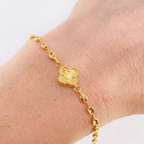 Pulso Gc Herraje Trebol 2.4 g / 19.2 cm / 3.1 mm Oro Amarillo 18K