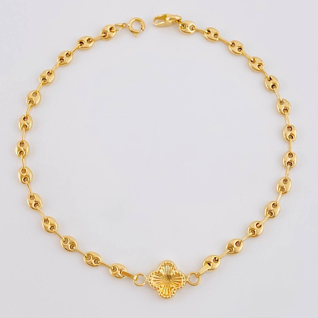 Pulso Gc Herraje Trebol 2.25 g / 18.3 cm / 3.1 mm Oro Amarillo 18K