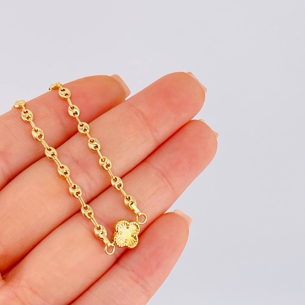 Pulso Gc Herraje Trebol 2.2 g / 18.4 cm / 3.1 mm Oro Amarillo 18K