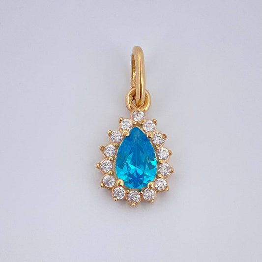 Dije Halo Gota 0.75gr / 1.5cm / Oro Amarillo 18K &