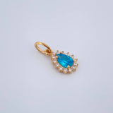 Dije Halo Gota 0.75gr / 1.5cm / Oro Amarillo 18K &