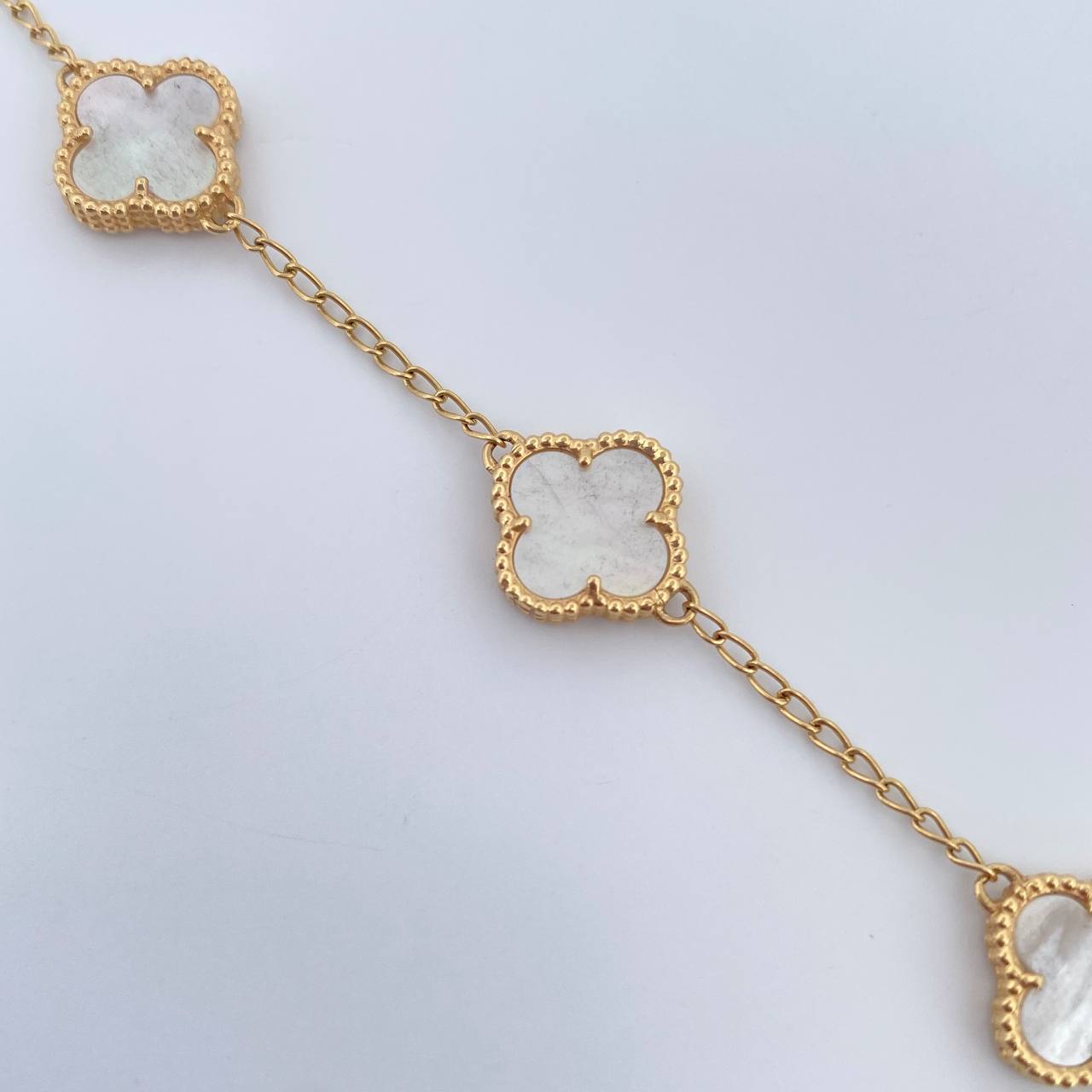 Pulso Trebol 5.45gr / 17cm-19cm / Oro 18K &
