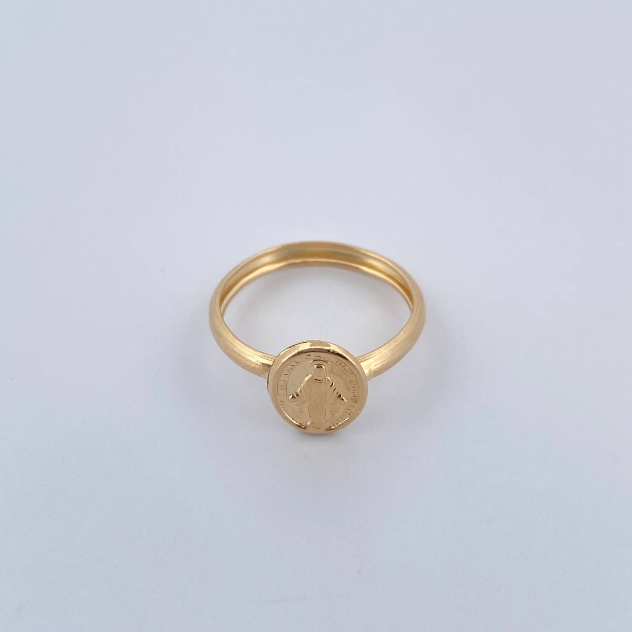Anillo Virgen Milagrosa 1.05gr / T4 1/2 / Oro 18K &