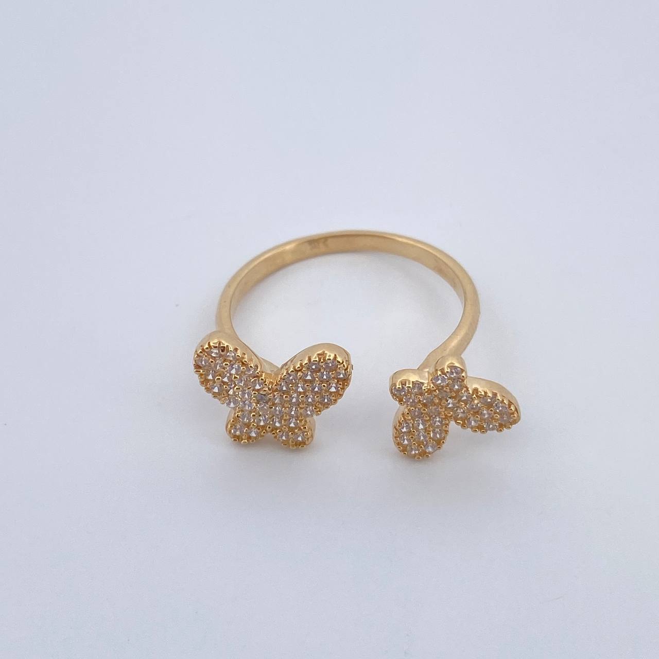 Anillo Pareja Mariposa 2.8gr / T6 3/4 / Oro 18K