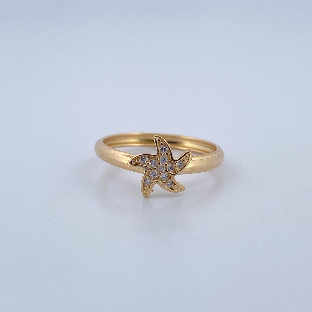 Anillo Estrella 1.1gr / T6 / Oro 18K &