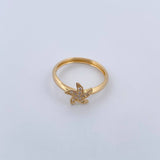 Anillo Estrella 1.1gr / T6 / Oro 18K &