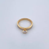 Anillo Solitario Linea 2.35gr / T6 / Oro 18K &