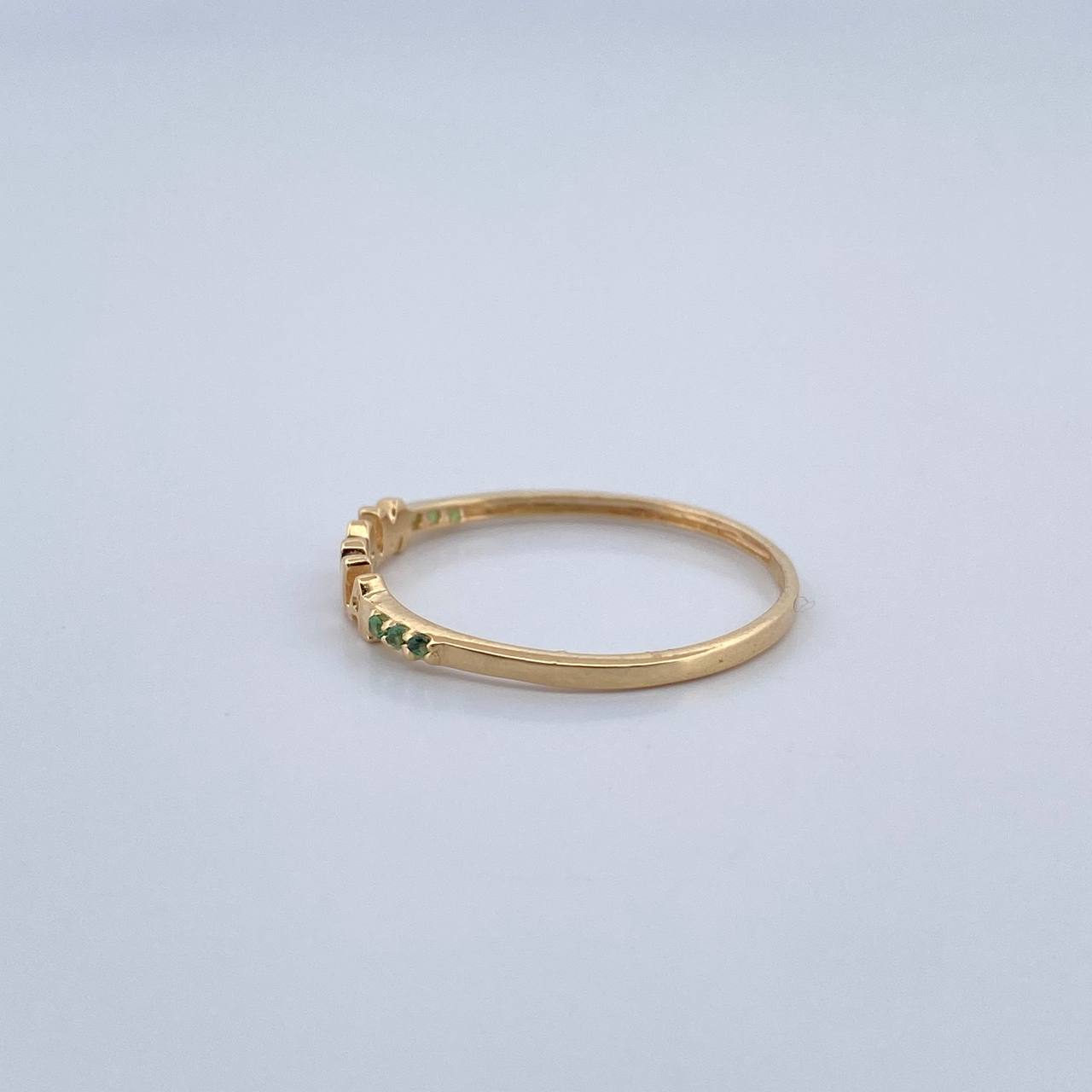 Anillo mamá 0.95gr / T7 1/2 / Oro 18K &