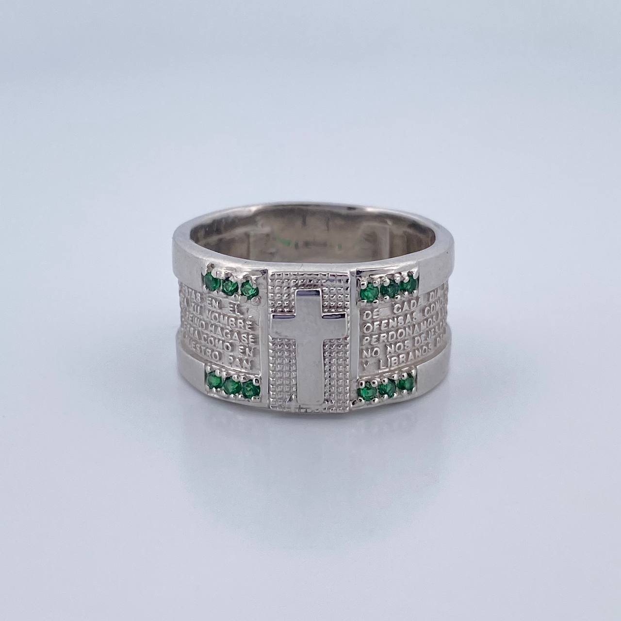 Anillo Cruz Padre 12.25gr / T10 1/2 / Oro 18K &