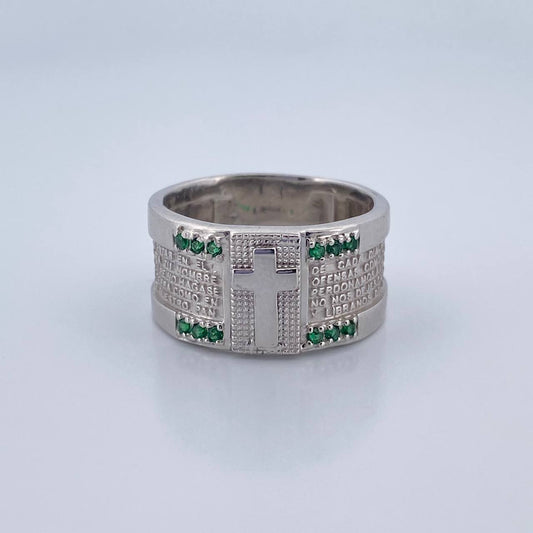 Anillo Cruz Padre 12.25gr / T10 1/2 / Oro 18K &