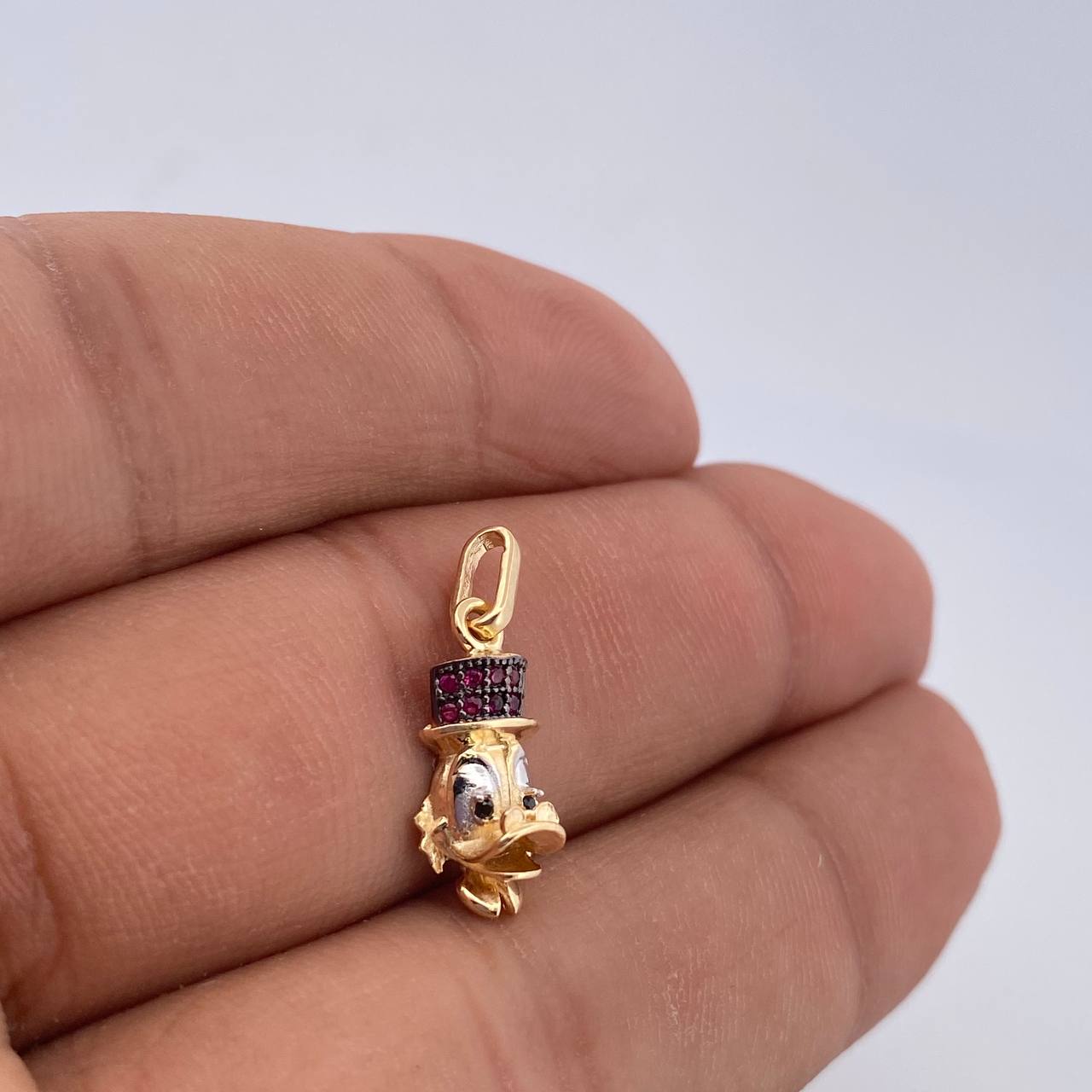 Dije Cabeza Pato 1.5gr / 2cm / Oro 18K &