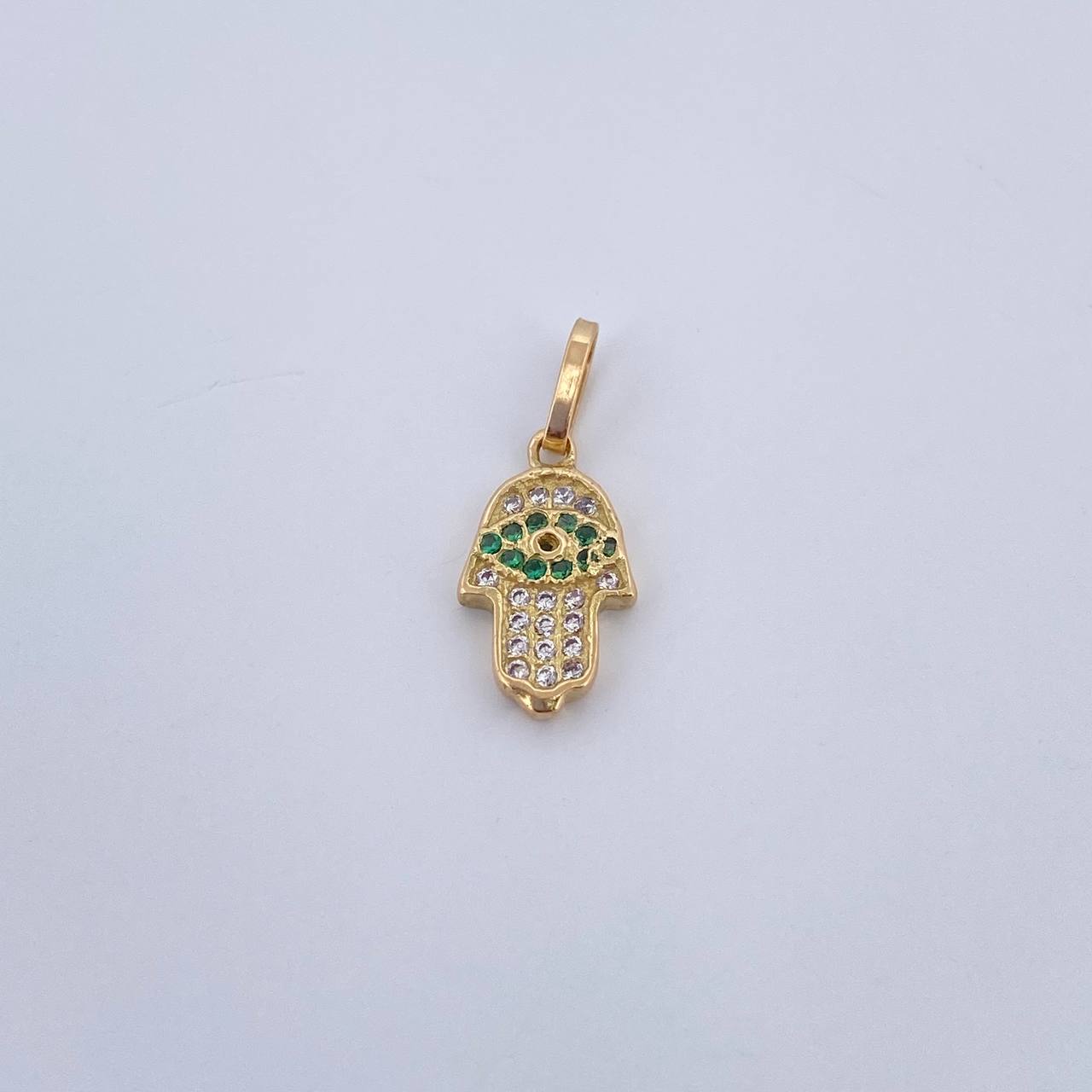 Dije Mano Hamsa 0.95gr / 1.7cm / Oro 18K &