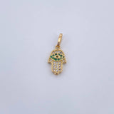 Dije Mano Hamsa 0.95gr / 1.7cm / Oro 18K &