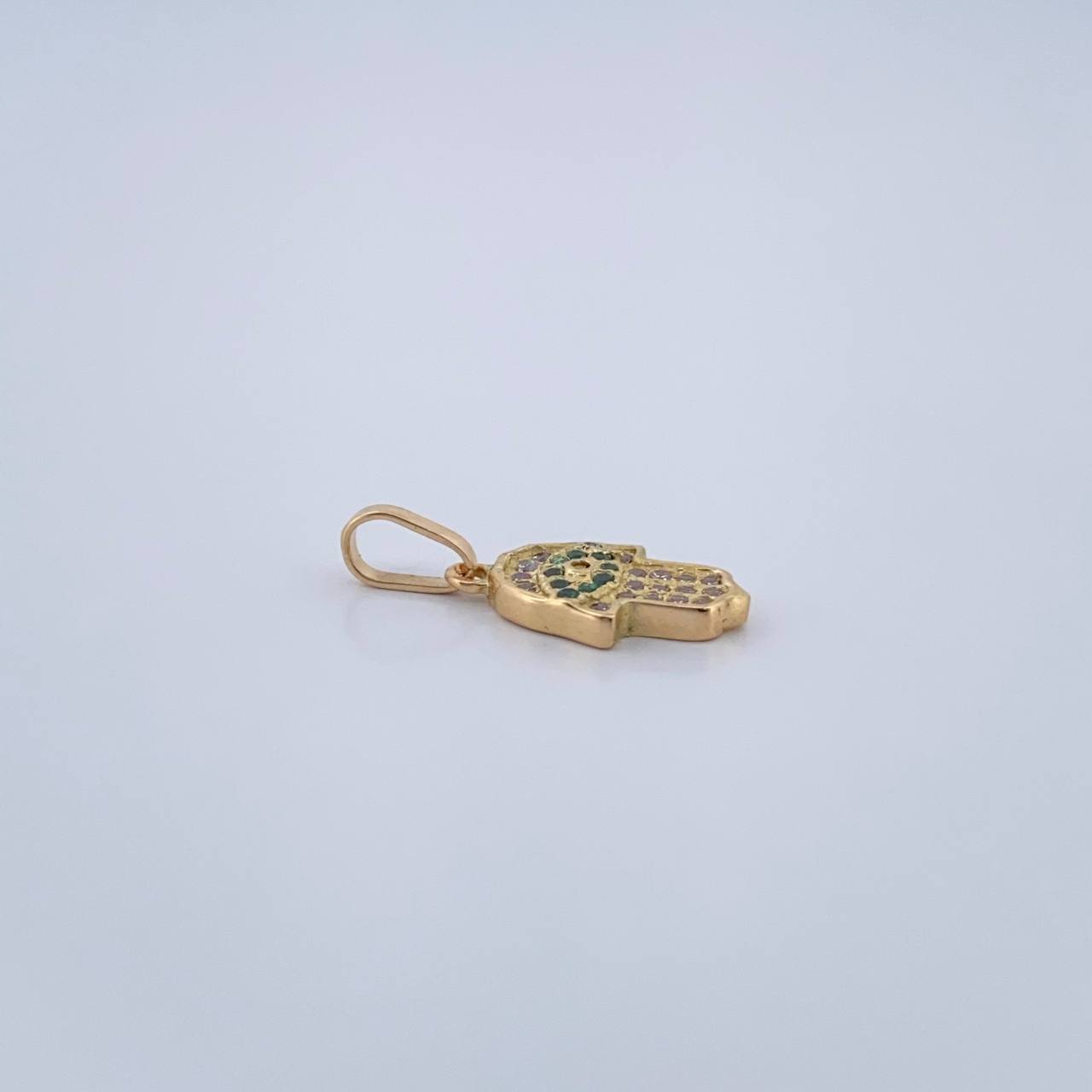 Dije Mano Hamsa 0.95gr / 1.7cm / Oro 18K &