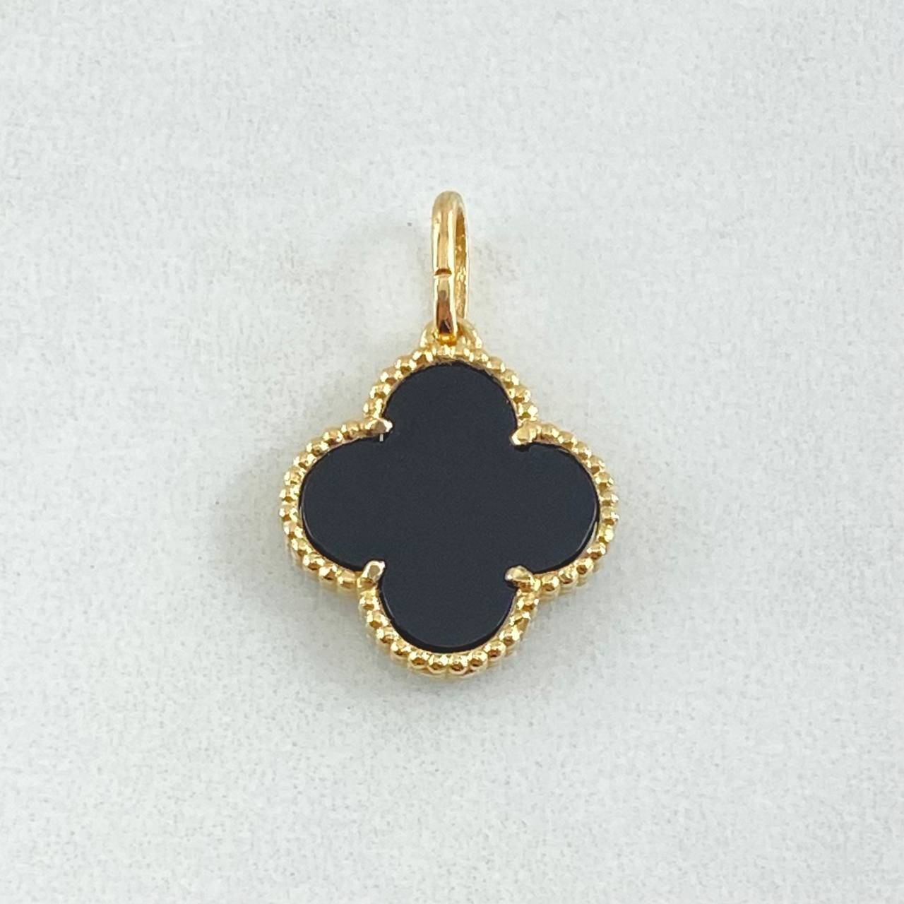 Dije Trebol 1.85gr / 2.1cm / Nac.Esp. Oro 18K