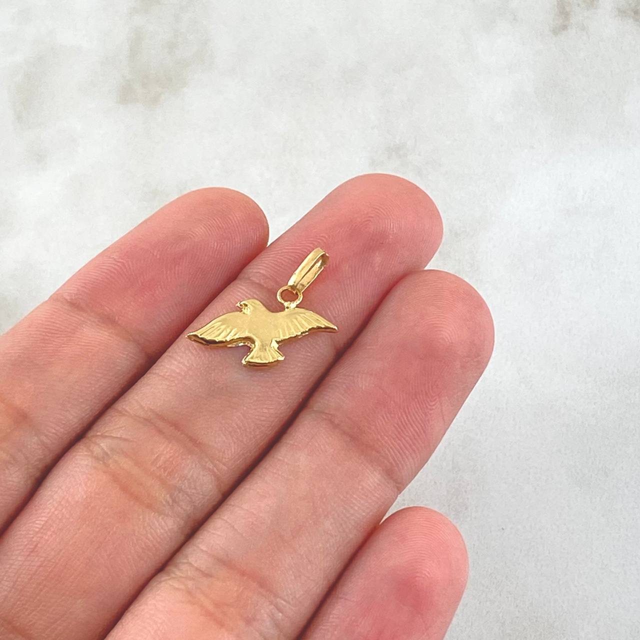 Dije  Paloma  0.5gr / 2cm / Oro Amarillo 18K