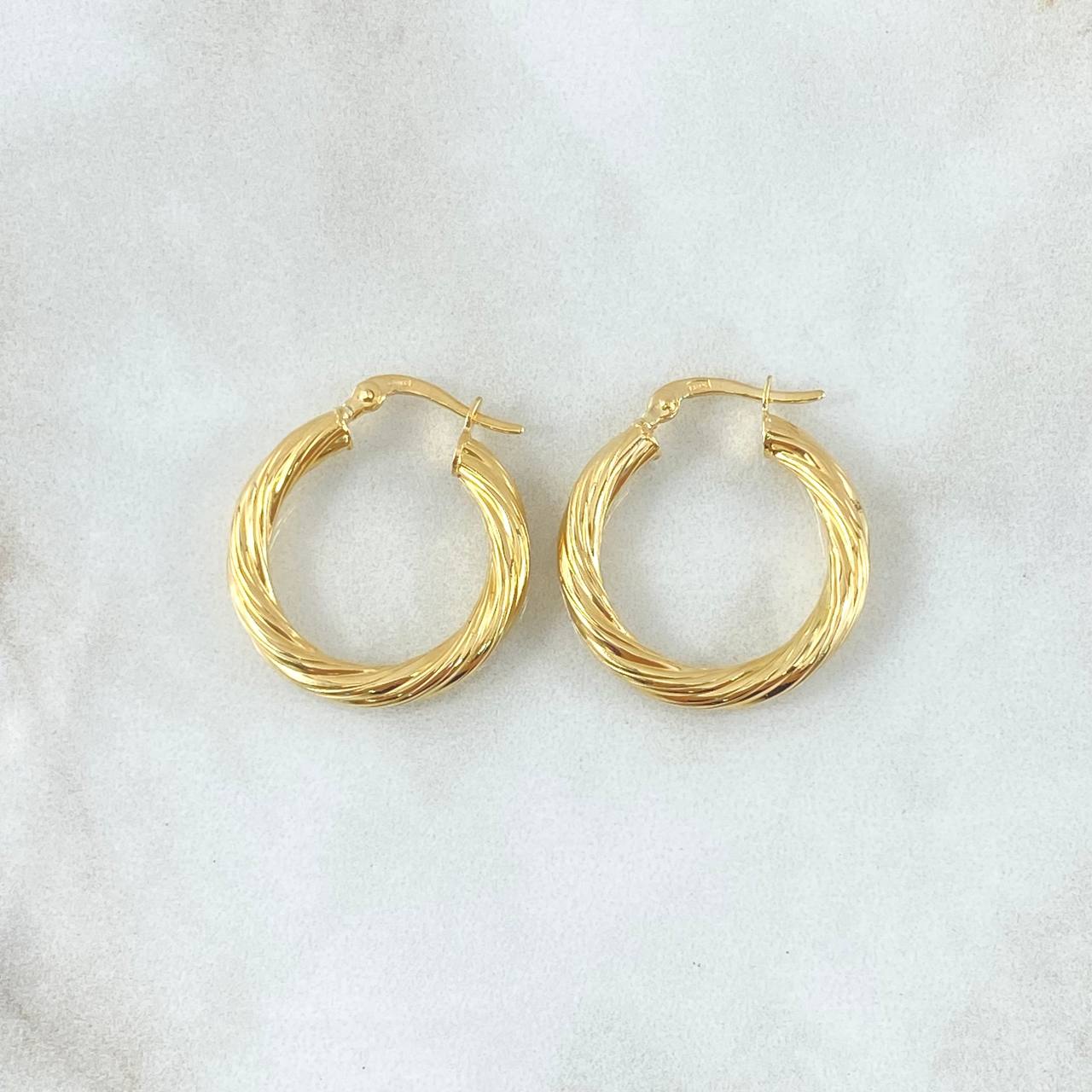 Candongas Lore 2.7gr / 2.5cm / Oro Amarillo 18K ©