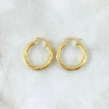 Candongas Lore 2.7gr / 2.5cm / Oro Amarillo 18K ©