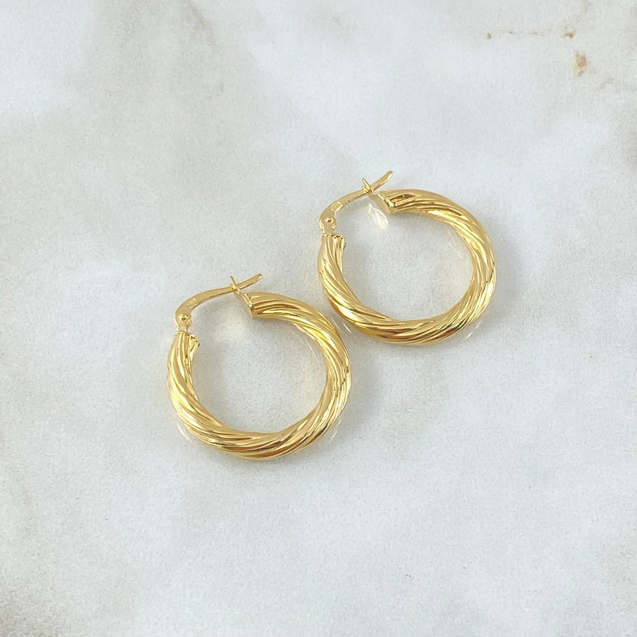 Candongas Lore 2.7gr / 2.5cm / Oro Amarillo 18K ©