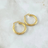 Candongas Lore 2.6gr / 2.5cm / Oro Amarillo 18K ©