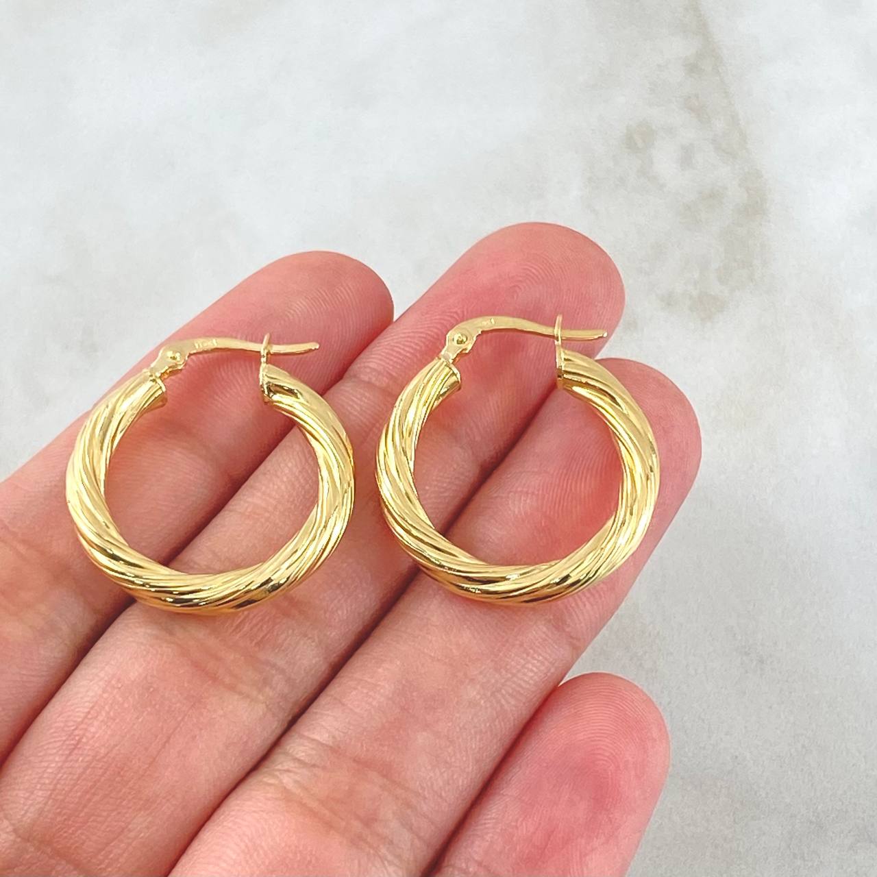 Candongas Lore 2.6gr / 2.5cm / Oro Amarillo 18K ©